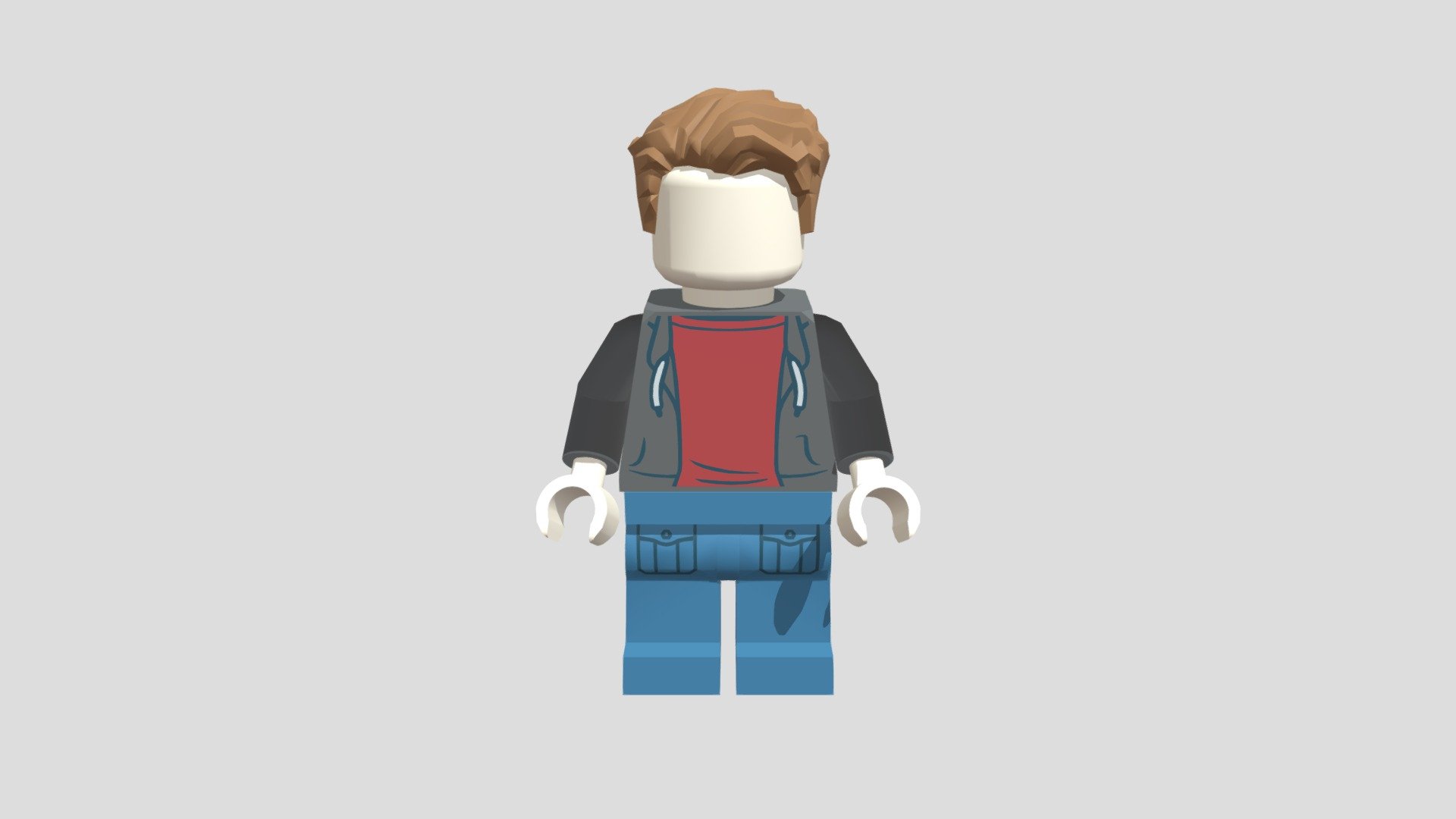 Black Hoodie and Jeans Lego Man