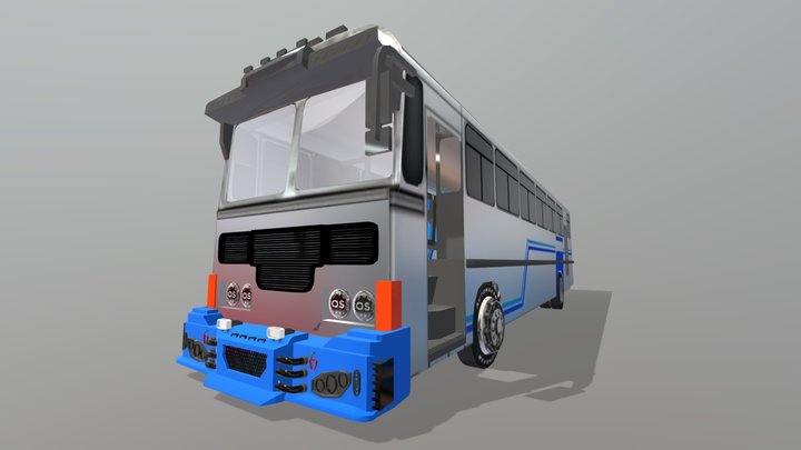 Sri Lanka 3D Bus model 3D Model