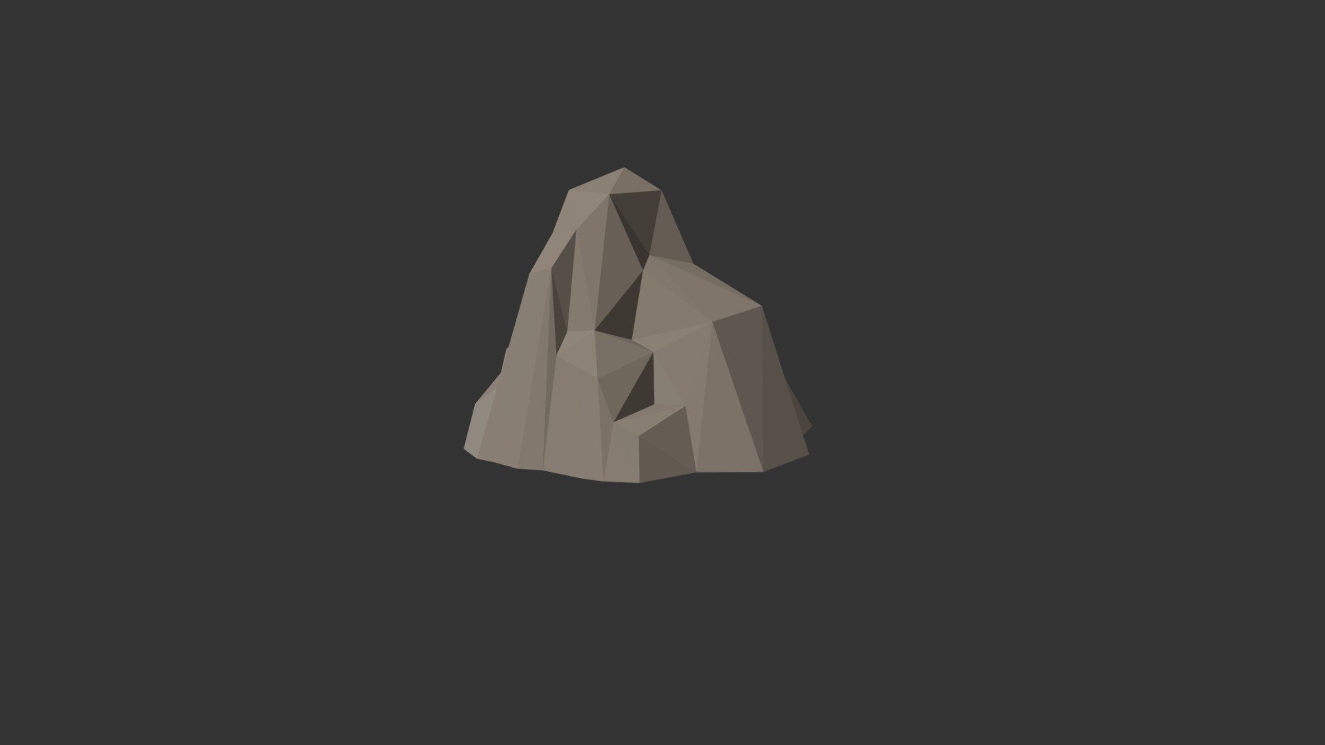 Low poly rock
