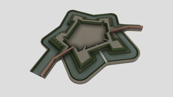 Королевский бастион, г. Смоленск 3D Model