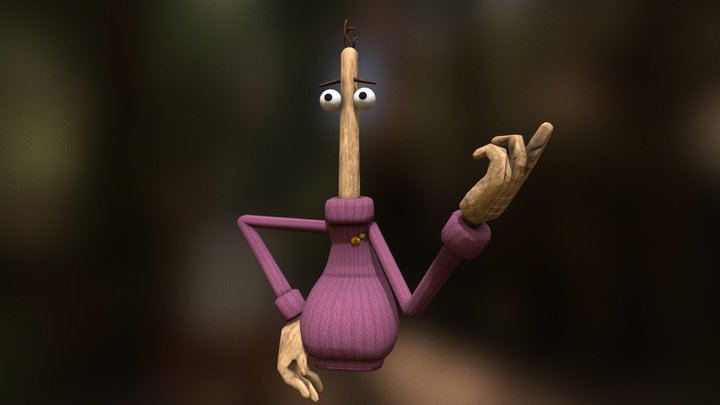 Stickman 3D Model