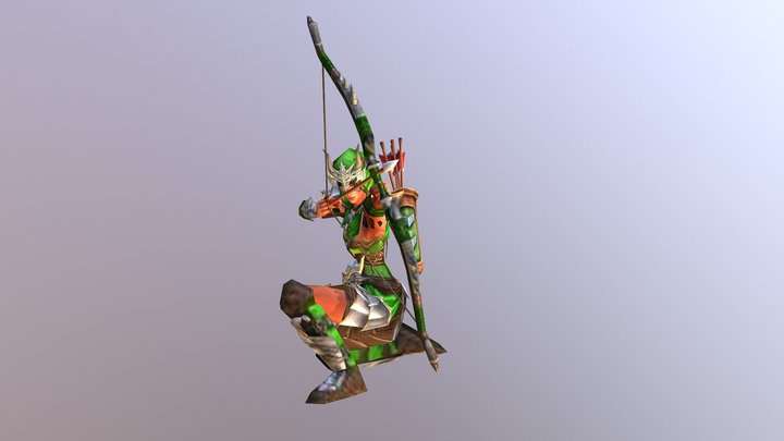 Ranger Dragonlord Armor (Attack) 3D Model