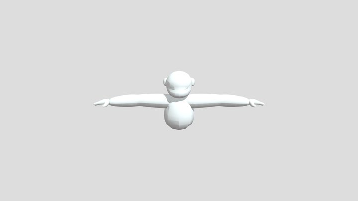 gorilla tag fan game player model free 3D Model
