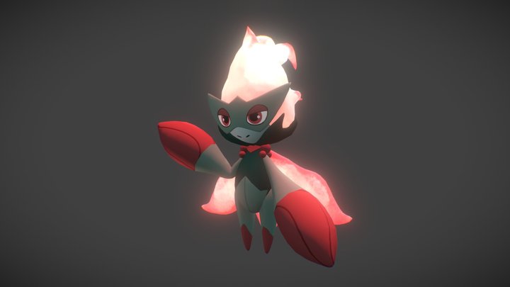 Fire roserade idle animation 3D Model