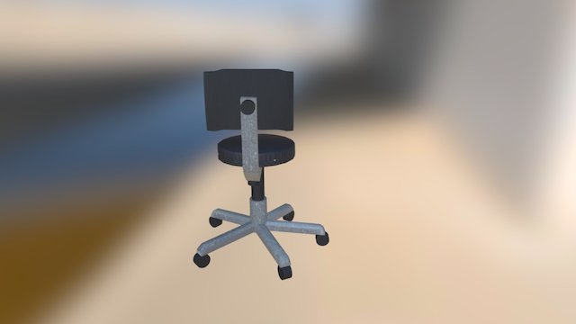 Textured Office Chair 3D Model