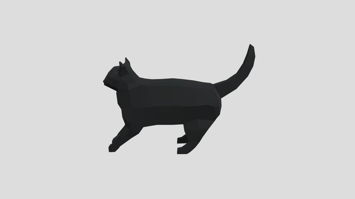 Gato Trabalho 3D Model