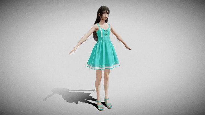 雨宮レン Oscar3dmodel Sketchfab