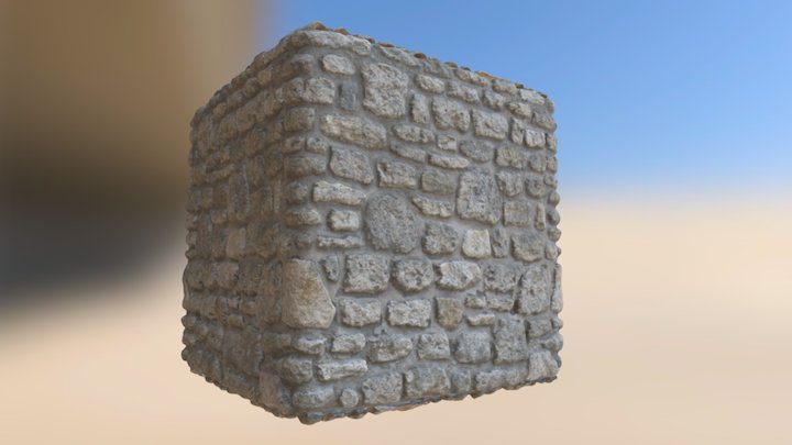 Photogrammetry Texture Stone Wall 3 3D Model