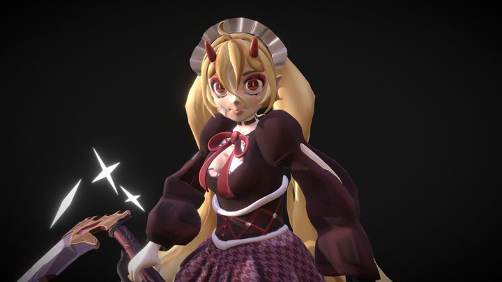 Vamp Gal 3D Model