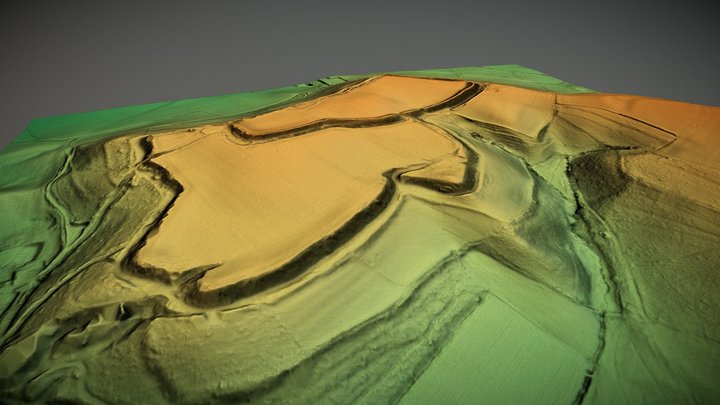 Wall Hills Camp, Ledbury, Herefordshire (UK) – Free 3D Model STL