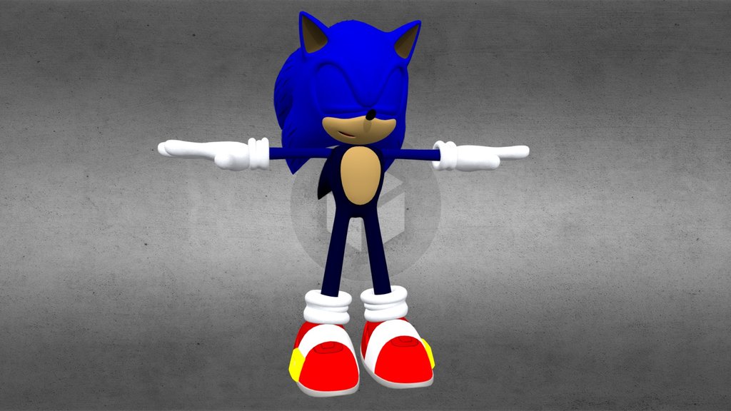 New Movie Style Modern Sonic