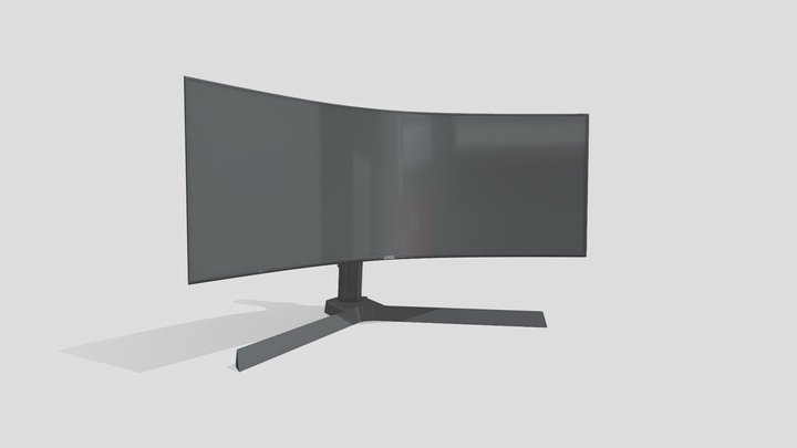 PC Monitor - Curved 3D Model