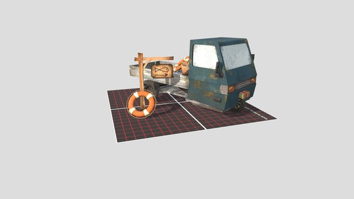 DAE 5 finished props - by the ocean 3D Model