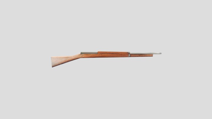 PSX old hunting rifle 3D Model