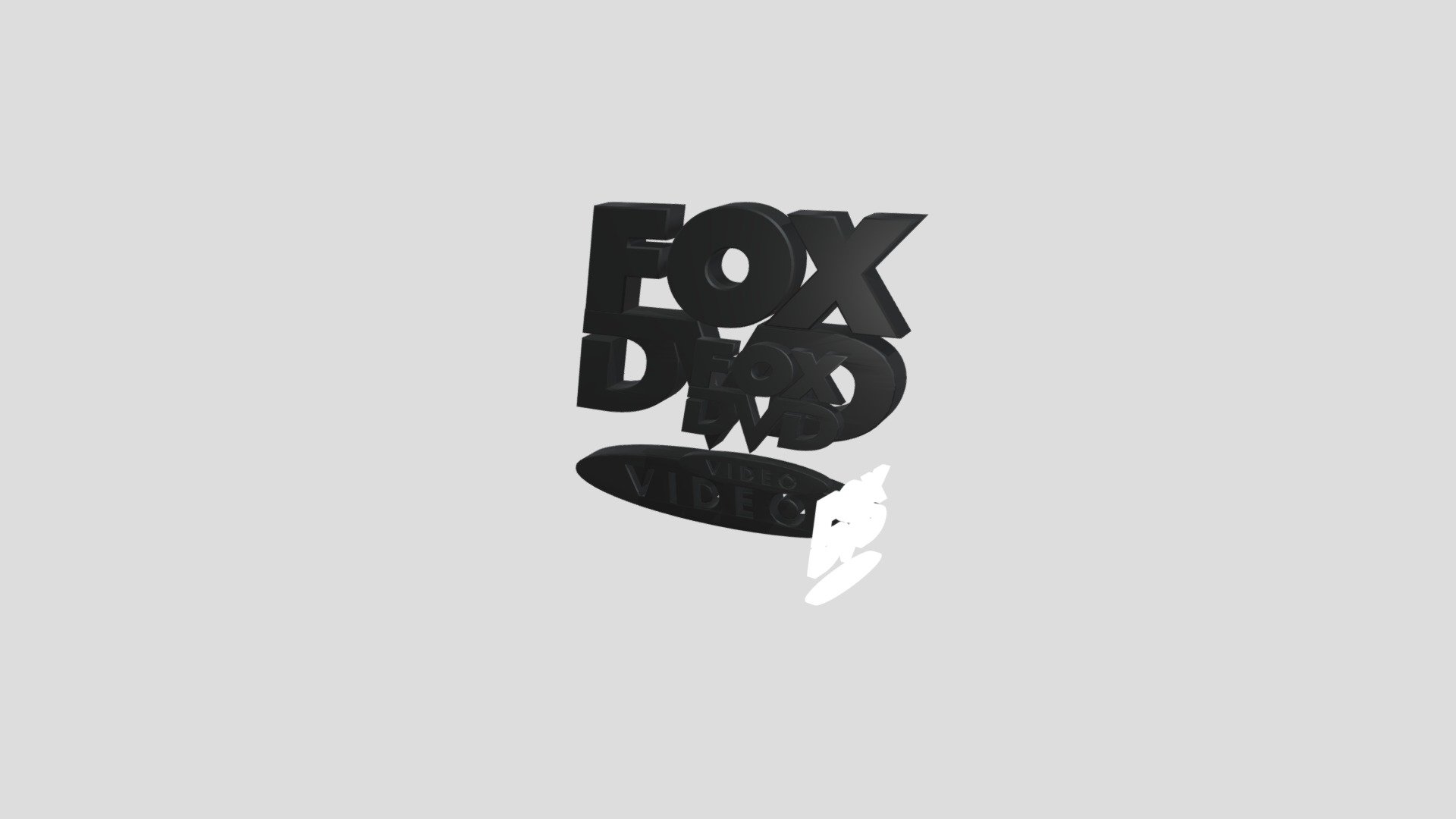 Fox DVD Video Logo (2000-2002) Remake (Opening V - 3D model