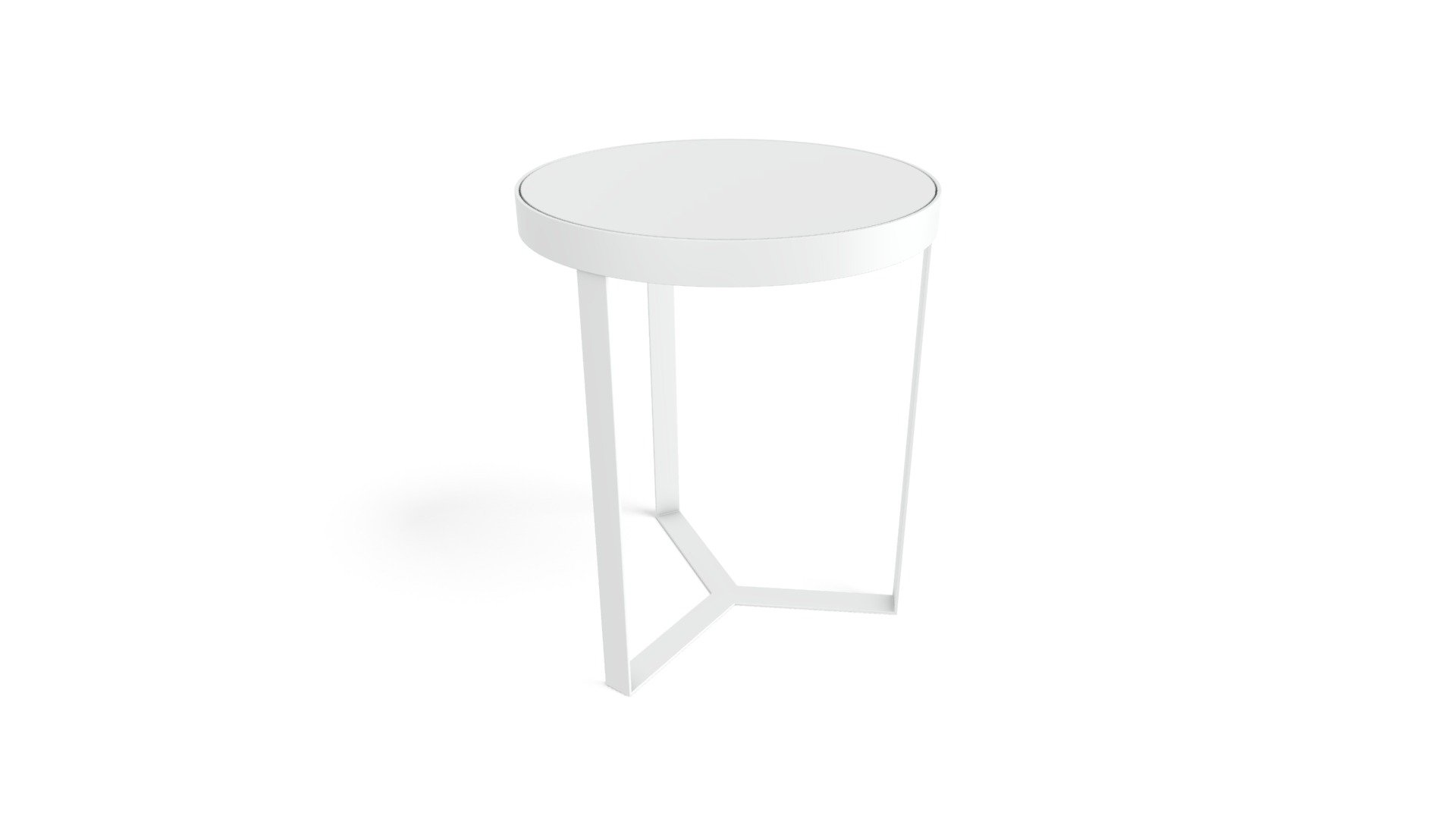 Tre Side Table, White