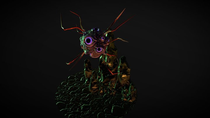 Eyeball Monster 3D Model