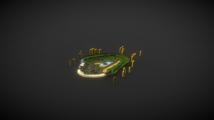 Luigi Circuit - Mario Kart Wii 3D Model