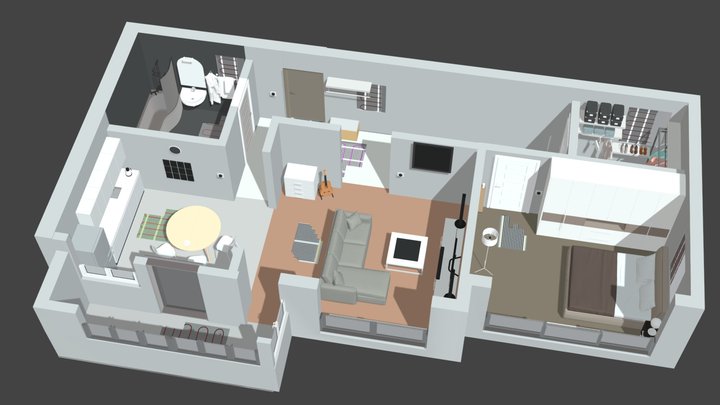 CALEO_Heating the apartment 3D Model