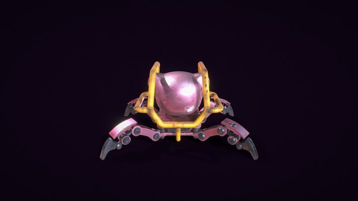 Cyberpunk Pink Bear 3D Model