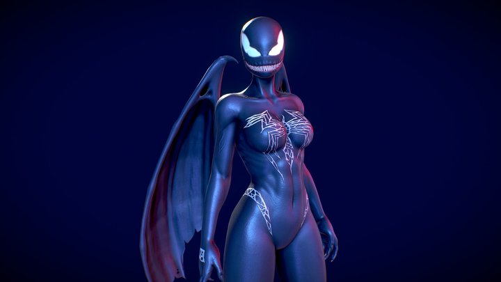 She-Venom 3D Model