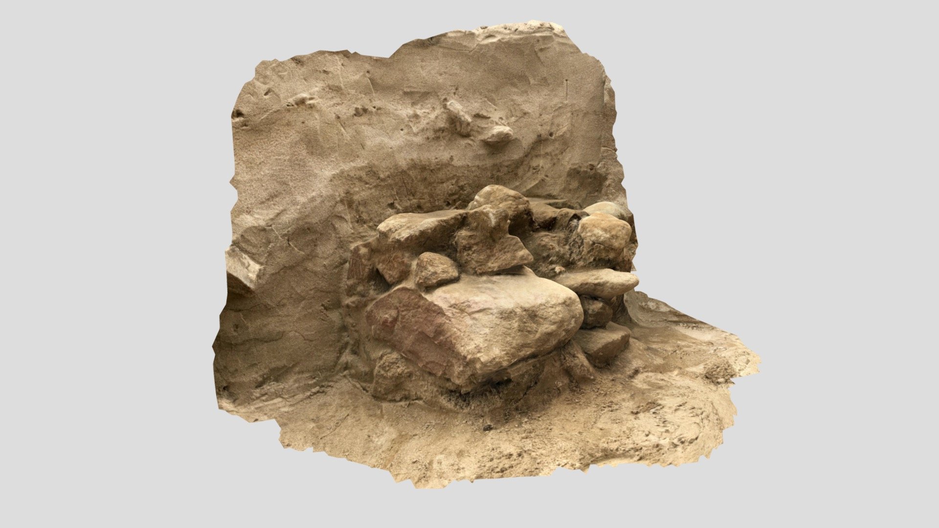 Medieval wall footing