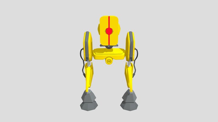 Robot with details 3D Model