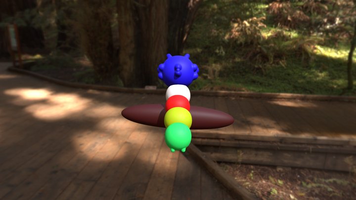 mille piedi alieno 3D Model