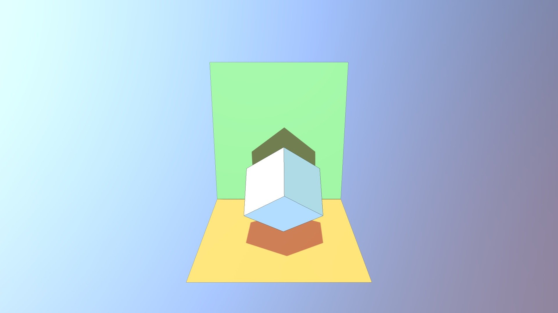 hexaedro apoyado en un vertice