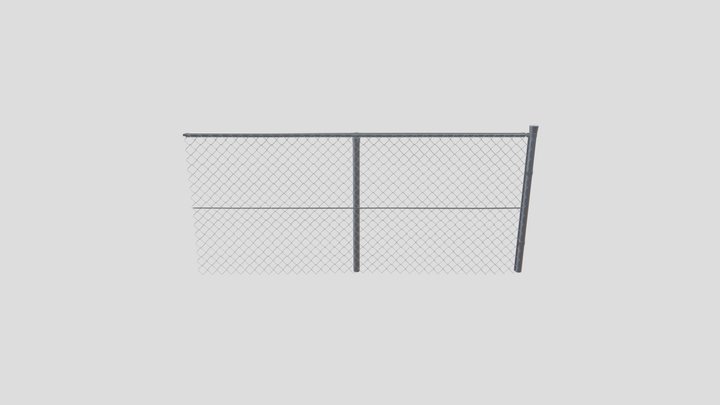 Chain Link Fence 3D Model