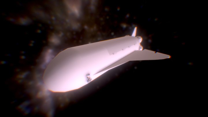 Spaceship WIP 3D Model