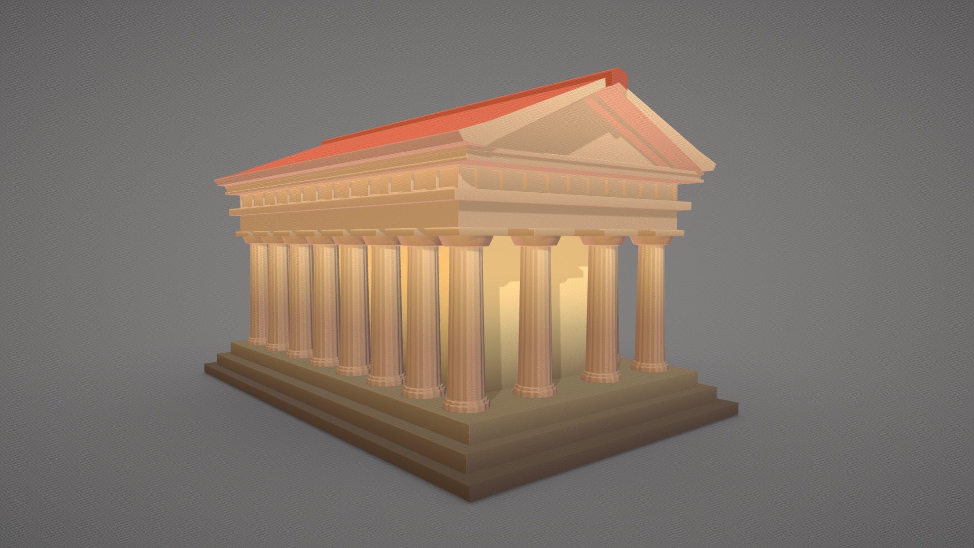Colonne et pions Akropolis Gigamic en 3D -  - 3D