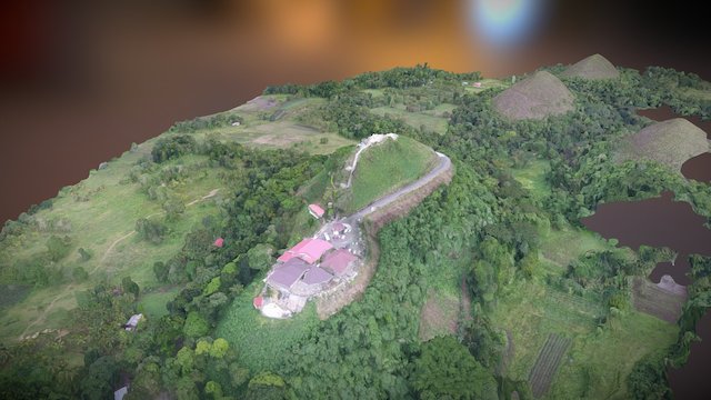 Chocolate Hills Viewing Deck, Bohol Philippines 3D Model