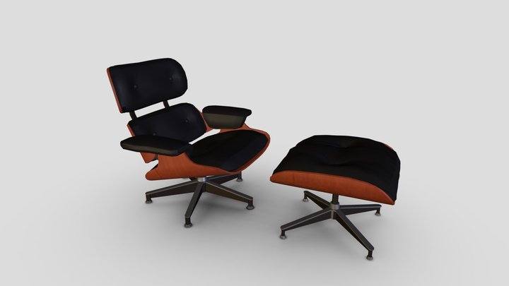 Eames Lounge Chairs 3D Model