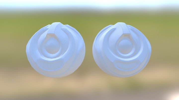 Robo-orb Retopo 3D Model