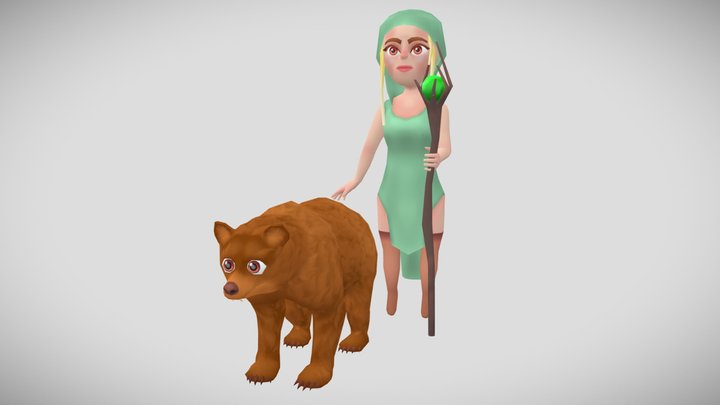 Druid 3D Model