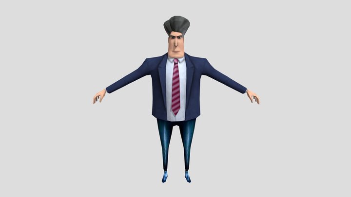 Fixed Announcer Man With Legs – Modello 3D gratuito STL