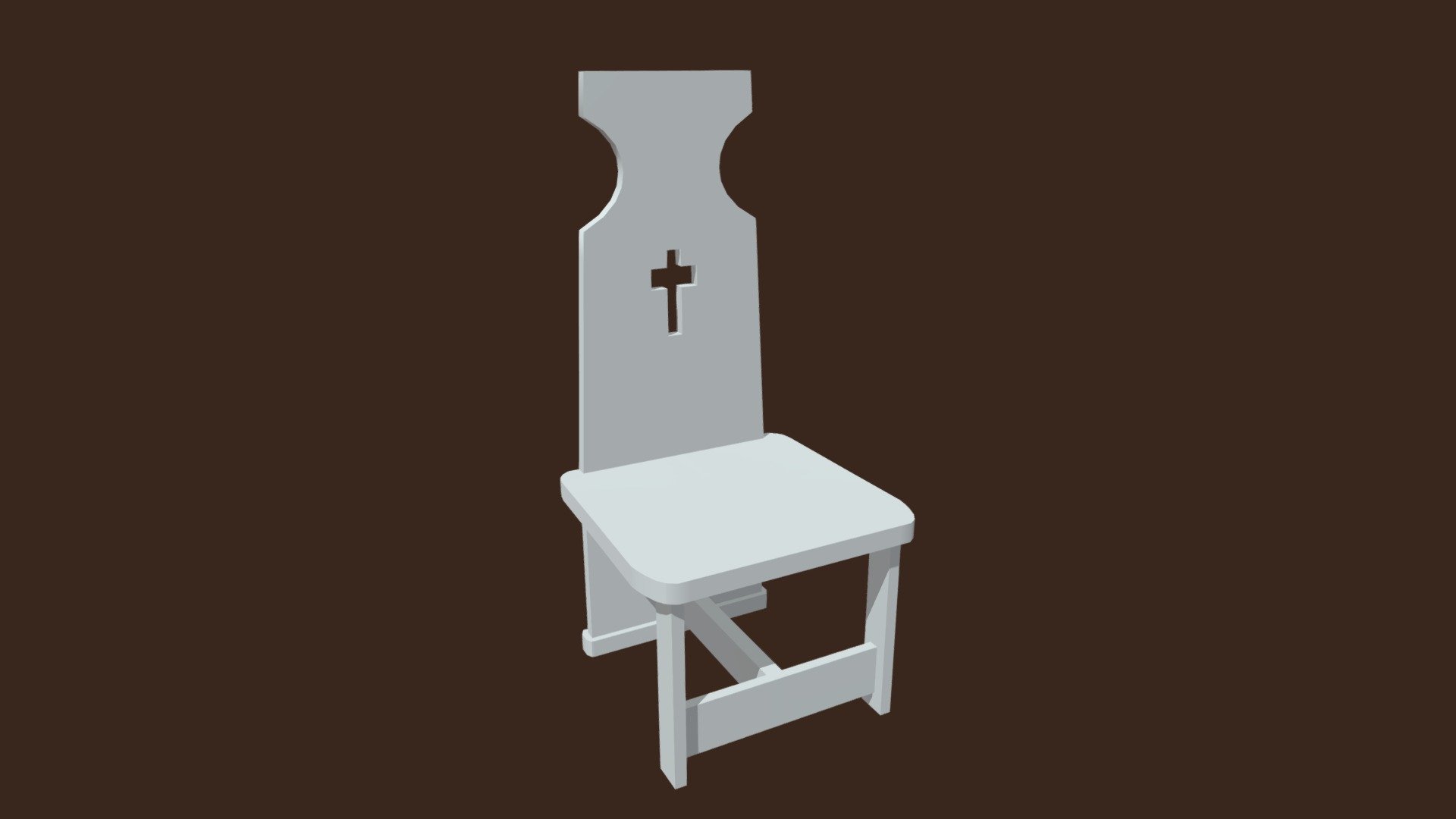 Cadeira de Igreja 02 Church Chair 02 Download Free 3D model by