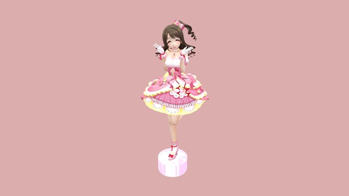 idolmaster Character - Uzuki 3D Model