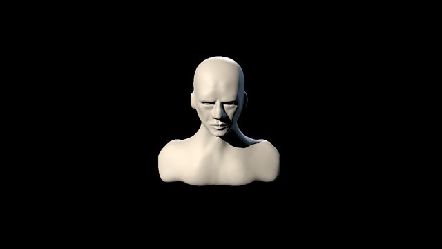 Male face - WiP 3D Model