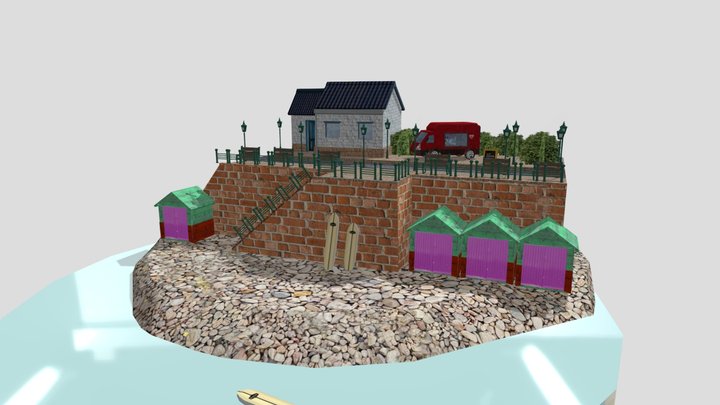 Diorama_Exam_BeachHouse 3D Model