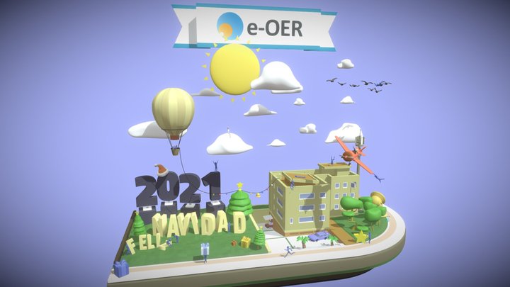 e-OER: Feliz Navidad 2021 3D Model