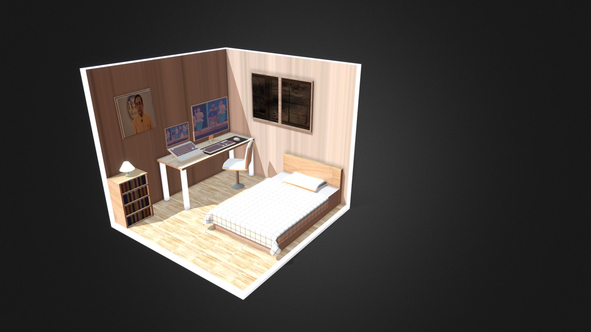 RoomStory - Download Free 3D model by thitichai [4c6ea78] - Sketchfab