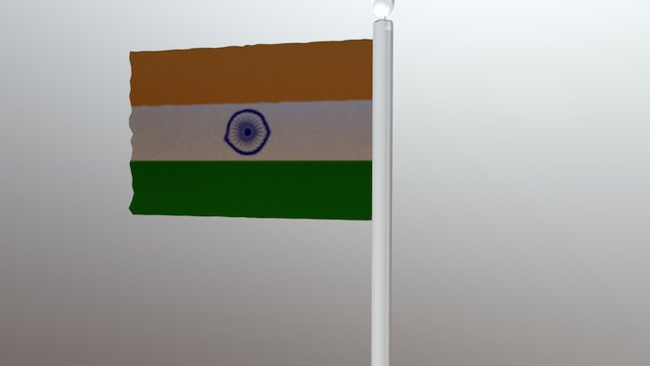 Indian Flag 3D Model