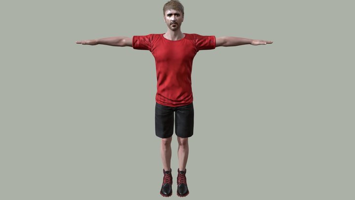 Man Player 3D Model