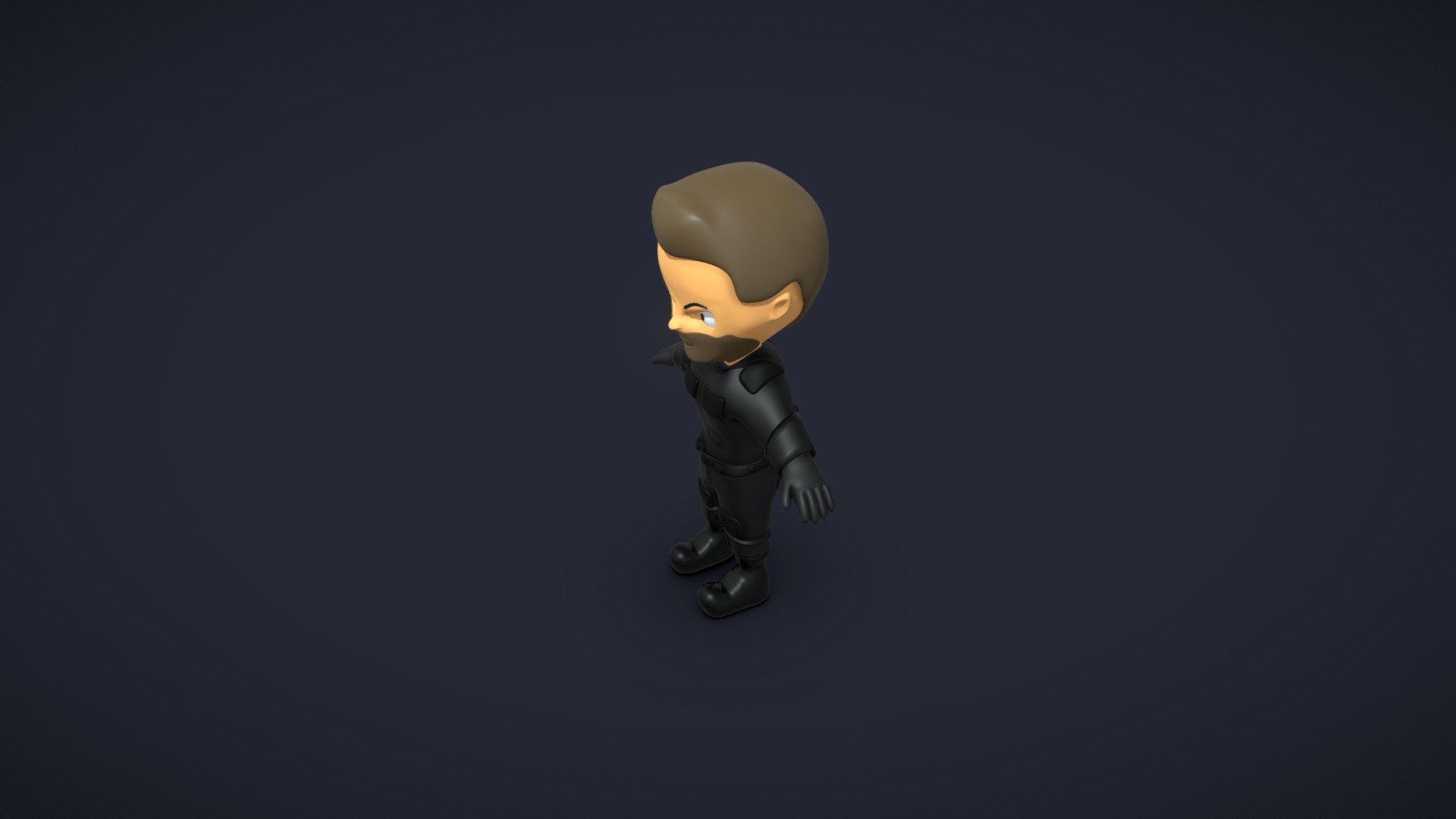 Charachter Model — Sketchfab embed 3D viewer