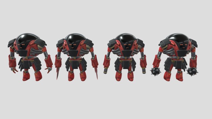 Bot Asset Pack 3D Model