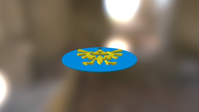 Emblem Of The Legend Of Zelda Keychain 3D Model