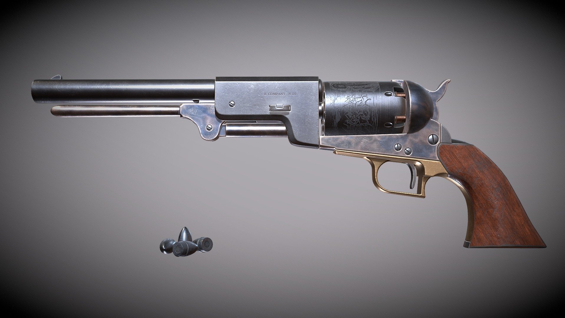 Colt Walker - Buy Royalty Free 3D model by Wallerion [4c73f87 ...