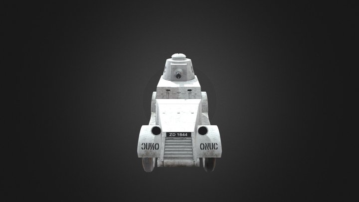 Ford MKIV armored car 3D Model